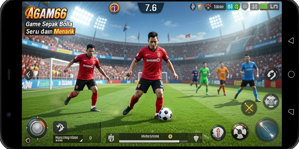 Tampilan gameplay AGAM66 yang seru dan kompetitif di lapangan.