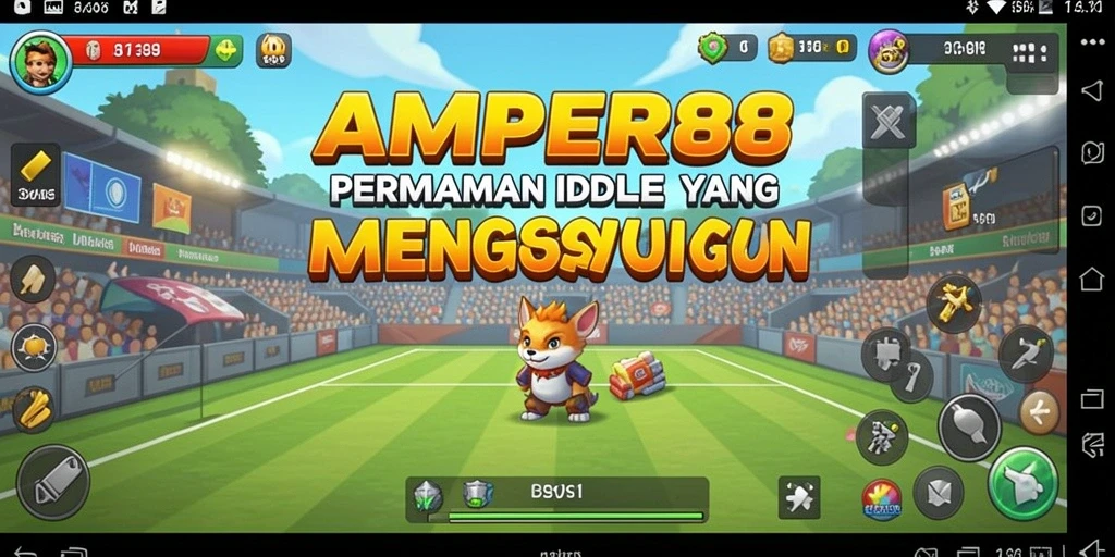 Tampilan gameplay <strong>AMPER88</strong> yang seru dan menampilkan kemajuan kerajaan.