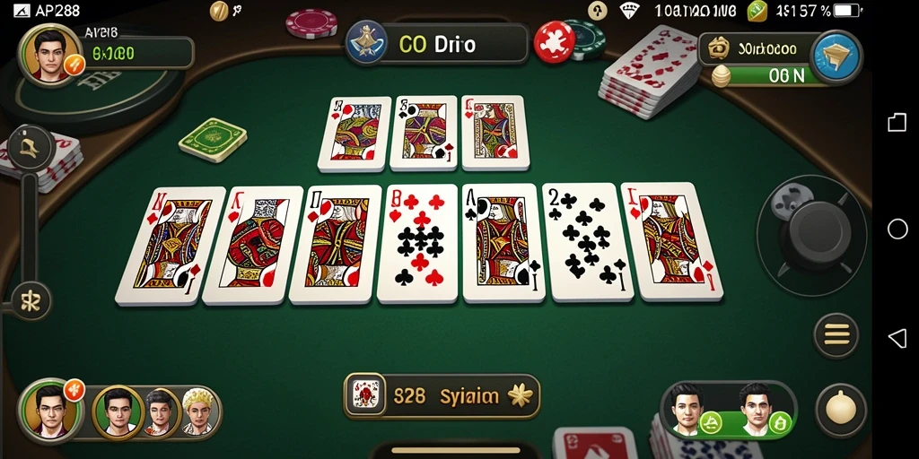 Screenshot utama API288 menunjukkan gameplay seru dan interaktif dari permainan Domino.
