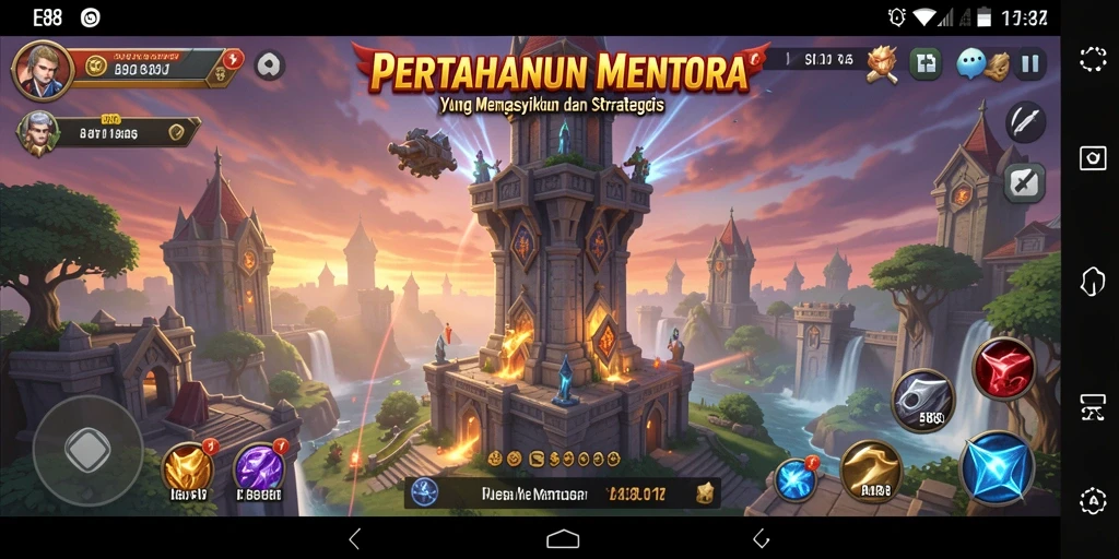 Screenshot E88 menampilkan gameplay menarik dalam Tower Defense.