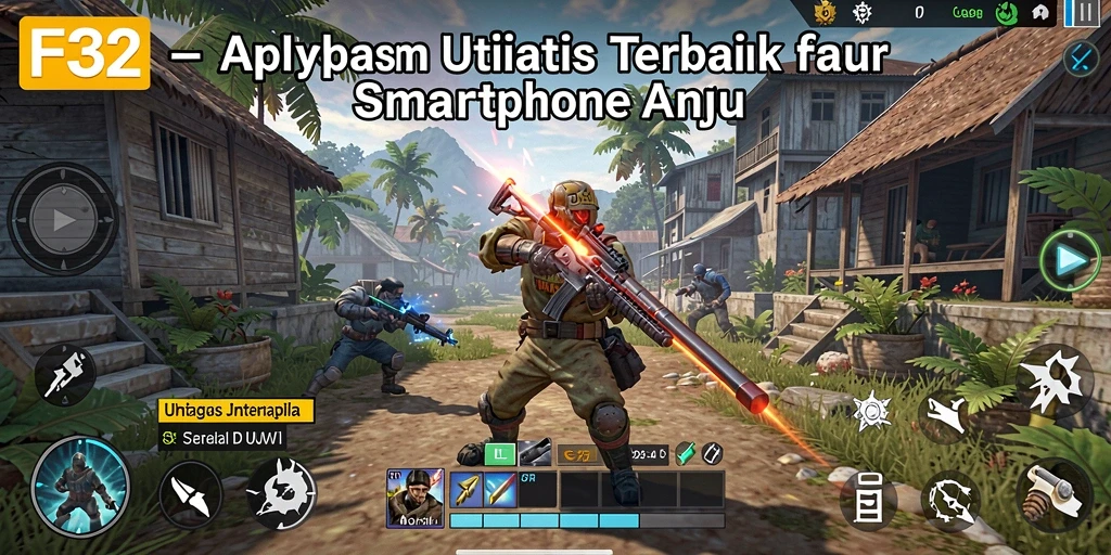 Screenshot F32 yang menunjukkan antarmuka menu utama aplikasi Utility.