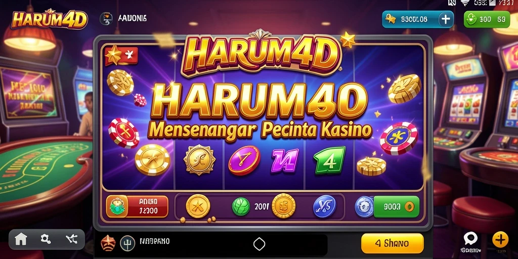 Screenshot gameplay HARUM4D dengan tampilan slot yang menarik.