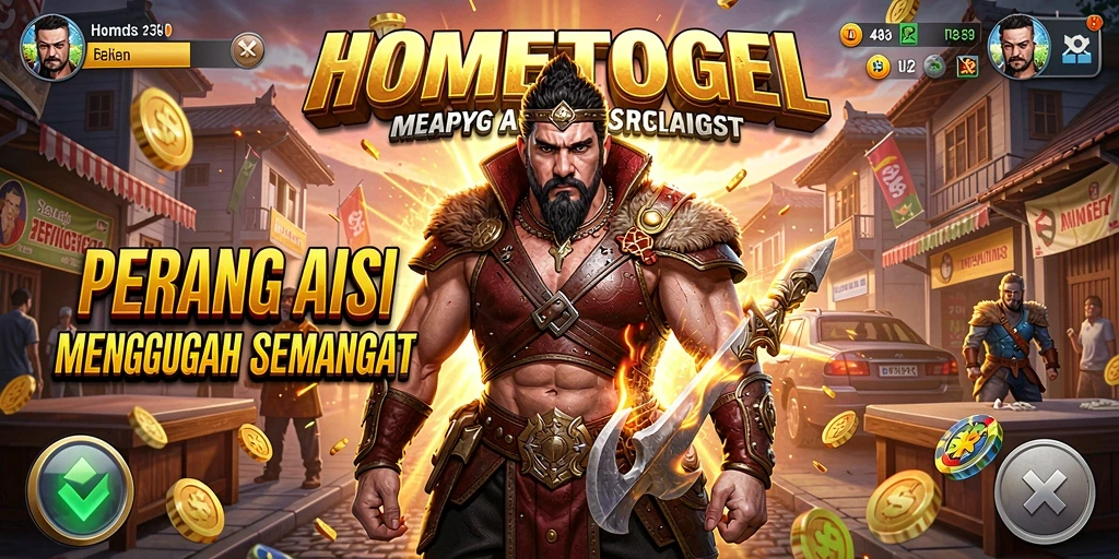 Screenshot gameplay HOMETOGEL yang menampilkan aksi mendebarkan.