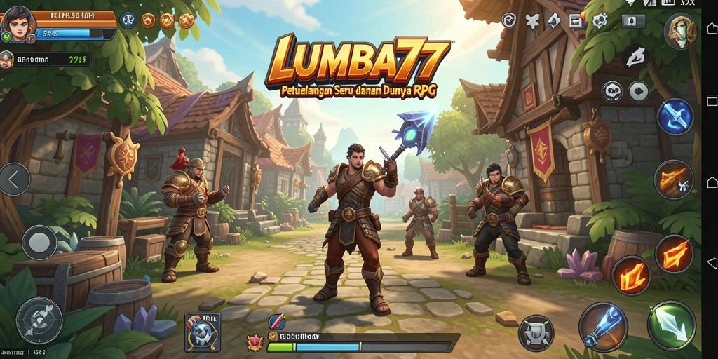 Tampilan gameplay seru dalam dunia fantasi RPG.