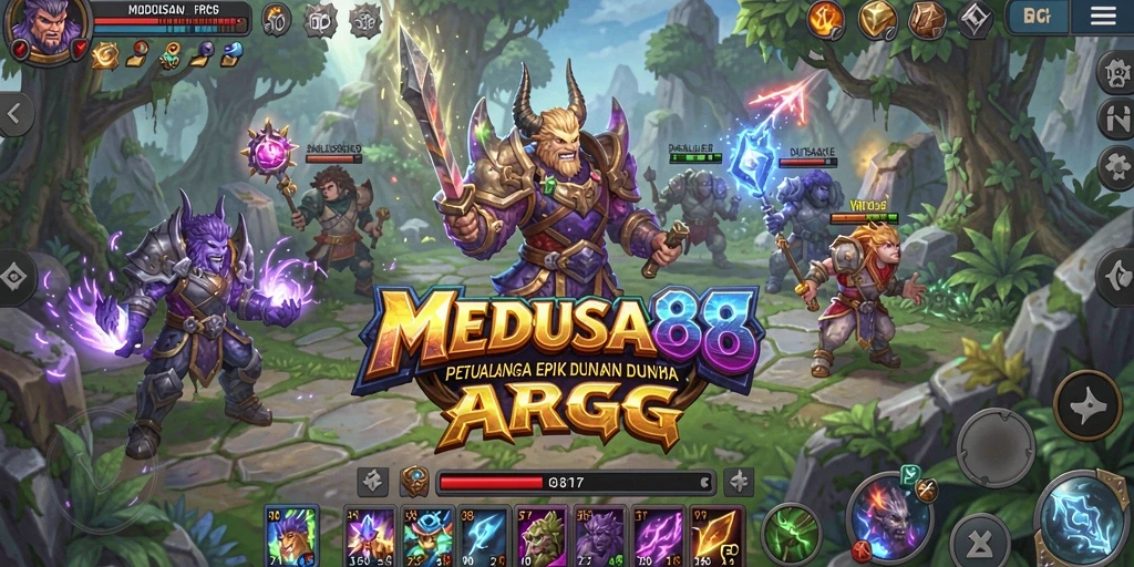 Tampilan gameplay MEDUSA88 dengan aksi ARPG yang mendebarkan.