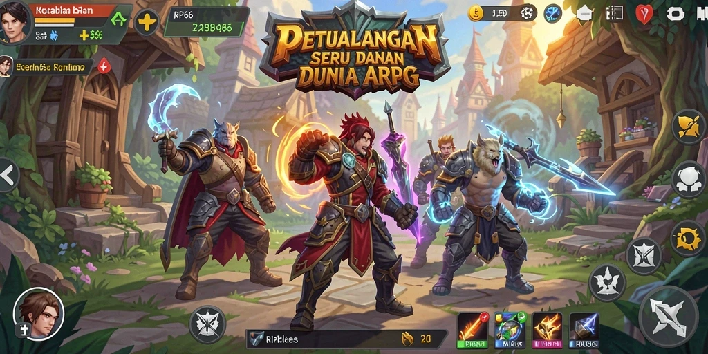 Screenshot gameplay RP66 menampilkan aksi pertarungan yang intens dan grafik yang menawan.