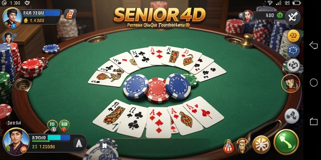 Tampilan gameplay QiuQiu di SENIOR4D yang menyenangkan.