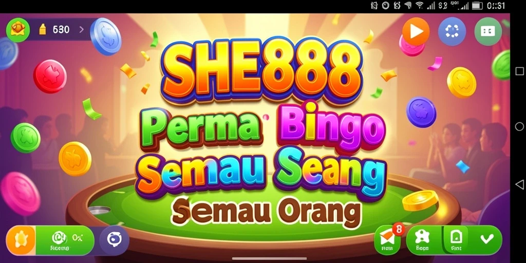 Tampilan gameplay seru dalam SHE888 dengan suasana Bingo yang menegangkan.