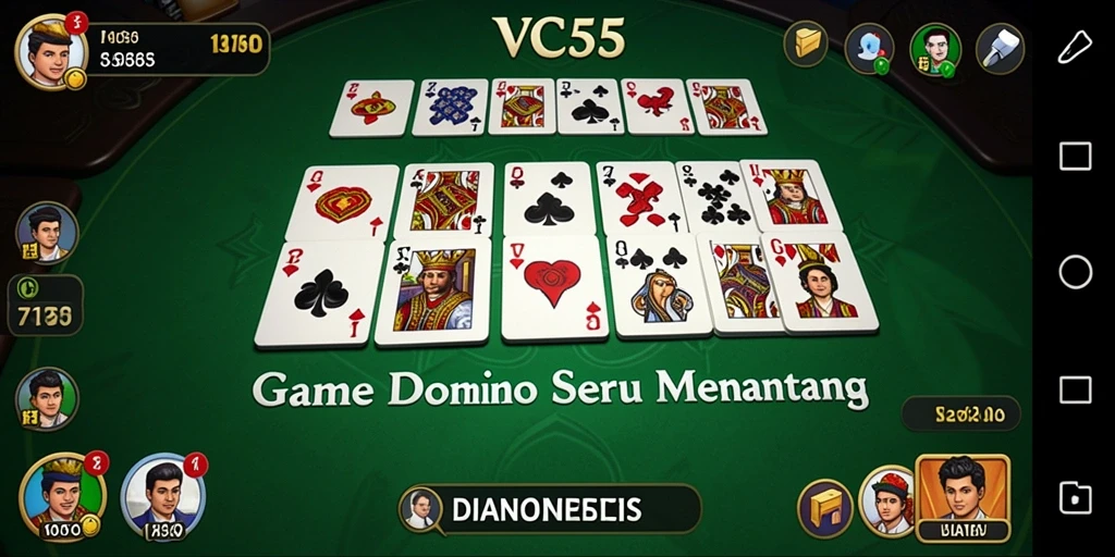 Tampilan menarik dari gameplay Domino di VC55.