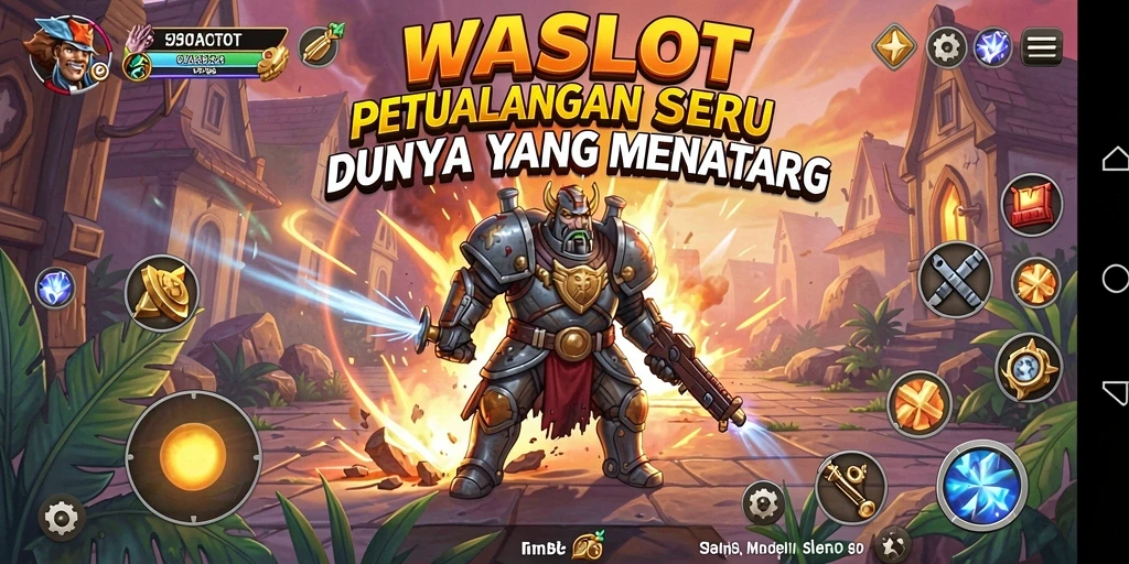 Tampilan gameplay <strong>WASLOT</strong> yang menegangkan dan penuh aksi petualangan.