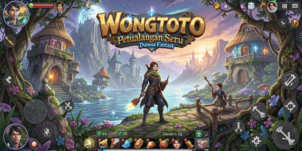 Screenshot gameplay WONGTOTO menampilkan aksi petualangan seru.