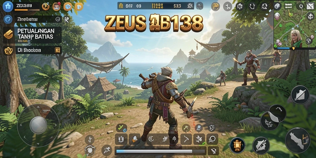 Tangkapan layar ZEUS138 menunjukkan aksi seru dalam dunia terbuka yang luas.